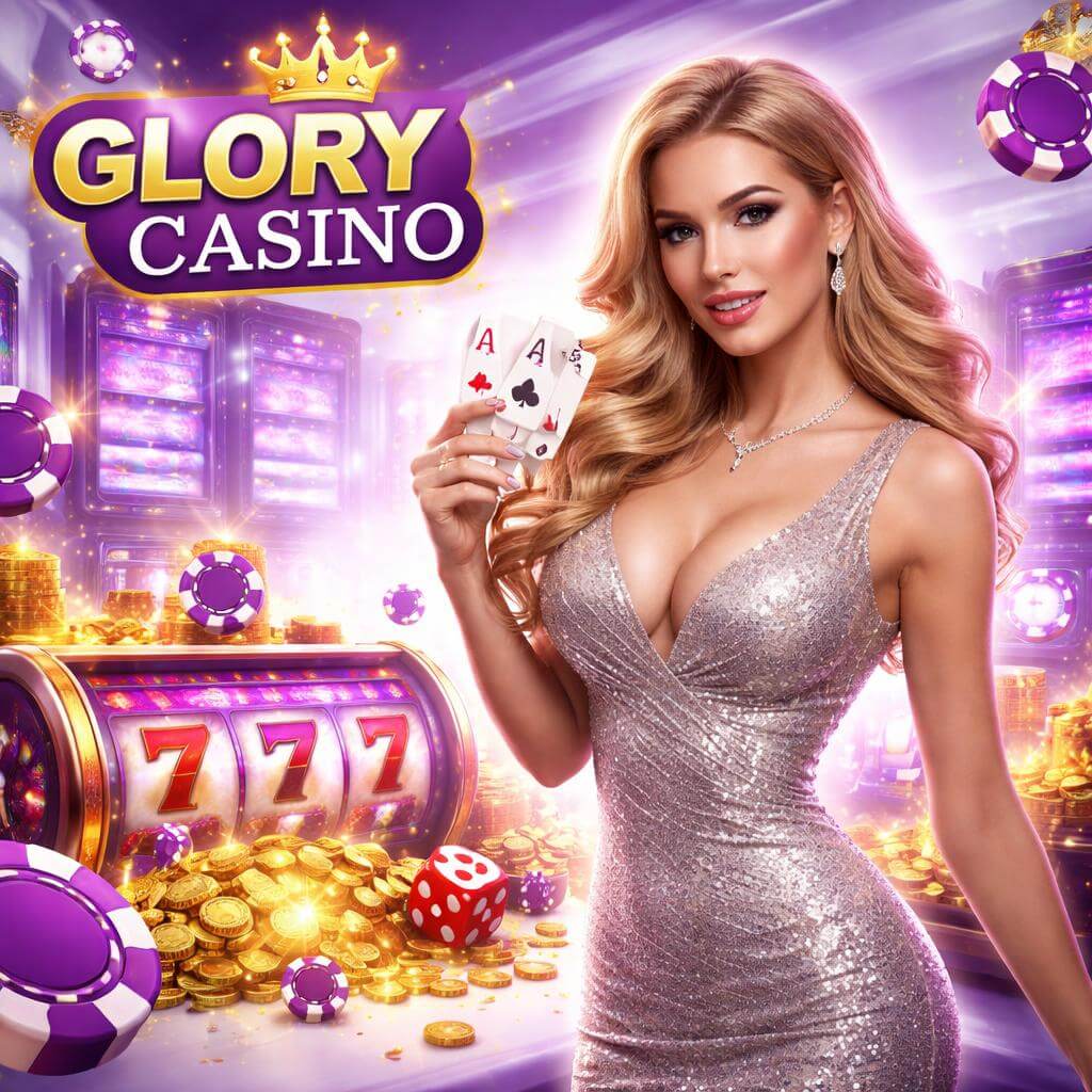 GLORYCASINO bonus section with casino rewards and promo highlights